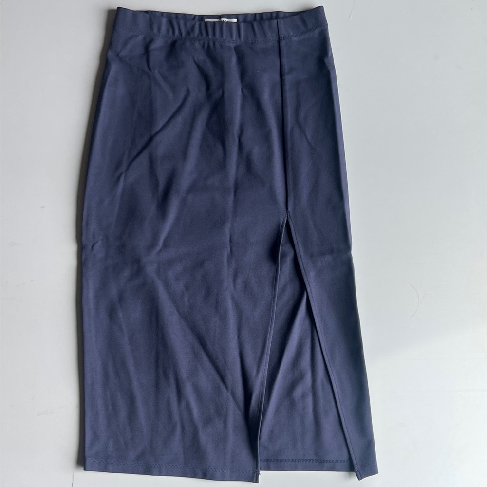 Babaton Deep Blue Midi Skirt